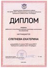 2018-2019 Слепнева Екатерина 9м (РО-экология)